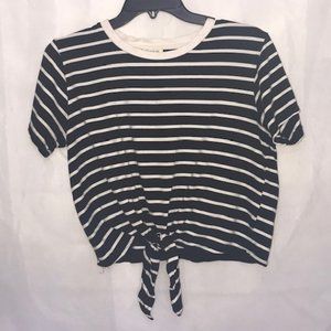 Heart Hips striped crop top